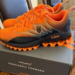 K-Swiss/McLaren Orange and Black Sneakers